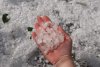 Covor alb de gheață în toiul verii, în urma fenomenelor extreme | Grindina a făcut prăpăd în mai multe zone din țară 847531