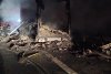 Un TIR s-a "topit" într-un incendiu puternic, pe autostrada A1, între Timişoara şi Deva 847774