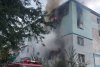 Incendiu puternic într-un bloc din Craiova. Zeci de persoane au fost evacuate de urgență 852177