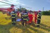 O basculantă a intrat în plin într-un autoturism pe DN 72, în Prahova. S-a intervenit cu elicopterul SMURD 855821
