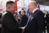 Vladimir Putin și Kim Jong Un, întâlnire la un cosmodrom din extremul orient al Rusiei. Cei doi şi-au strâns mâna timp de 40 de secunde 857777