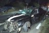 Accident spectaculos în Teleorman! Un tânăr de 20 de ani a intrat cu mașina într-un cap de pod, s-a răsturnat și apoi a revenit pe roți 860181