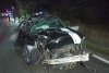 Accident spectaculos în Teleorman! Un tânăr de 20 de ani a intrat cu mașina într-un cap de pod, s-a răsturnat și apoi a revenit pe roți 860182