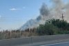 Incendiu de proporții lângă București. Flăcările s-au extins pe 12.000 metri pătraţi de vegetaţie 860976
