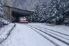 Prima zăpadă pe Transfăgărăşan! Un strat de trei centimetri s-a aşternut pe şosea  863879