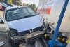 Accident grav în Pitești între două mașini! Unul dintre șoferi a ricoşat într-o stație GPL 864992