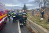 Trei eleve lovite din plin de o camionetă care s-a răsturnat, în Bistriţa. Şoferul, băut, ar fi încercat să evite un TIR 865735
