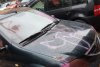 Mai multe mașini au fost vandalizate peste noapte în Suceava. Au fost scrise mesaje obscene cu vopsea spray  868685