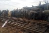 Tren deraiat la Arad. Două vagoane-cisternă cu carburanţi s-au răsturnat. Traficul este restricționat 869181