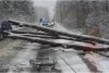 Urgia albă a lovit România | Vântul puternic și viscolul au doborât mai mulți copaci, iar mașinile au rămas blocate în nămeți  870055