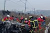 Accident grav pe DN7, în județul Arad. O tânără a murit şi o alta a fost grav rănită după ce un buldoexcavator a căzut de pe trailer direct pe mașina în care se aflau 871296