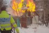 Ei sunt cei trei polițiști care au salvat o familie, cu un bebeluș, și doi câini, după ce casa în care locuiau a fost cuprinsă de flăcări, în Predeal 871992