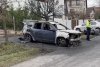 Atac în stil mafiot la Timișoara! Maşina directorului piețelor a fost incendiată în faţa casei sale 873412