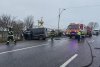 Accident grav în Războieni, Iași! O persoană a murit, iar alte patru sunt rănite, după ce un microbuz și o mașină s-au ciocnit 874391