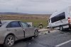 Accident grav pe DN22, în Constanța, între un microbuz și un autoturism. Traficul este blocat 876820
