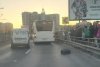 Circulația tramvaielor pe linia 41, reluată după mai bine de trei ore | Haos în traficul din Bucureşti, după un accident cu trei maşini la Podul Ciurel 877747