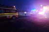 Ambulanță răsturnată din cauza poleiului, în județul Argeș! Șoferul și un pacient au fost răniți grav 880980