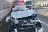 Accident grav pe Autostrada A1, în județul Hunedoara! Un bărbat a ajuns cu mașina sub roțile unui camion 882691