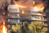 Incendiu uriaş în Valencia, Spania. Ard două blocuri de locuinţe! Oamenii sunt blocaţi în mijlocul flăcărilor 888016