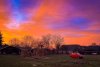 Fenomen spectaculos pe cerul României! Răsărit roșu sau roz intens, cu particule de praf saharian, surprins în mai multe orașe din țară 894061
