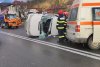 Accident grav în Suceava! Un microbuz cu ucraineni s-a răsturnat 894455