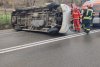Accident grav în Suceava! Un microbuz cu ucraineni s-a răsturnat 894458