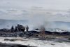 Incendiu violent la o fermă de animale din Botoșani: Zeci de animale au murit 897286