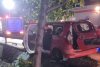 Maşină străpunsă complet de o balustradă într-un grav accident în Peretu, Teleorman 898059